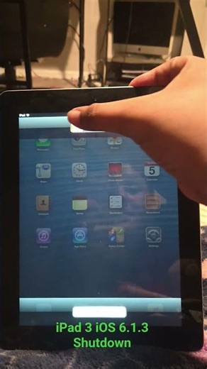iPad 3 running iOS 6.1.3 Shutdown #shorts #ipad #appleipad #apple
