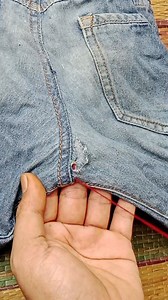 Tutorial on sewing torn pants on the back without a sewing machine jahit Hand Sewing Tutorial #fypシ #reelsviral #tutorial #fypreels #fypviral | Tips dan trik menjahit