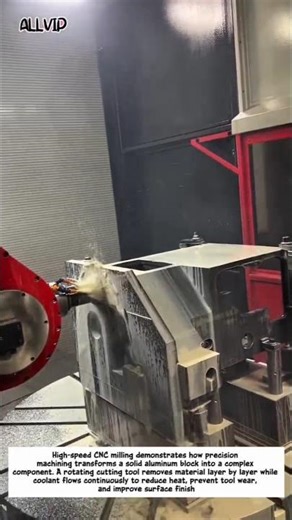 CNC Milling Aluminum Block at High Speed | Precision Machining Technology