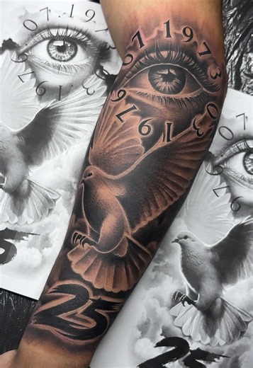 Kurdistan Tattoo ❤️☀️💚 dove eye Tattoo 🕊️👁️ kurdistan ezurum 25 Family Tattoo ✨ follow me for the Best Kurdish Tattoos and tattooideas on tiktok ‼️ @babacan.2505 #kurdistan #tattoo #fyp #viral #kurdish