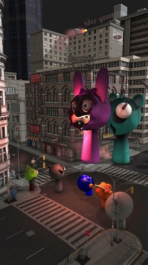 💥 Sprunkis Gone Wild! Jumping on Each Other Nonstop 11 😂 #animation #sprunk #shorts