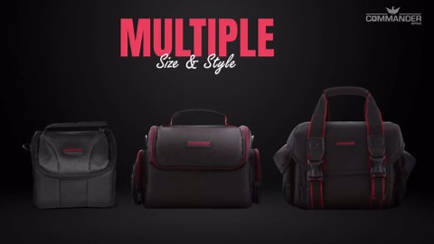 Large Camera Bag - Water Resistant, Soft Padded, Spacious Travel Bag for Canon EOS, Nikon, Sony & More DSLR Cameras/Camcorders Ample Storage and Protection for Your Equipment (Large)