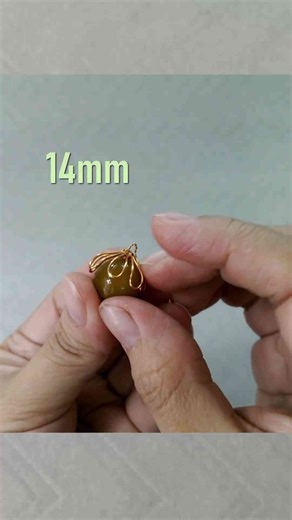 How to make wire cage for spherical stone - lantern pendant #shortsvideo #diy