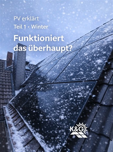 PV-Serie: Photovoltaik in Deutschland – sachlich erklärt: Winter ❄️❄️❄️ Funktionieren Solaranlagen im Winter? Ja. Photovoltaikanlagen funktionieren auch im Winter. Solarmodule reagieren nicht auf Wärme, sondern auf Licht. Auch bei niedrigen Temperaturen und bewölktem Himmel wird Strom erzeugt. Die Erträge sind im Winter geringer als im Sommer – das ist normal. Trotzdem bleibt die Anlage aktiv und Teil der jährlichen Energieerzeugung. Photovoltaik ist kein saisonales System, sondern für den ganzj