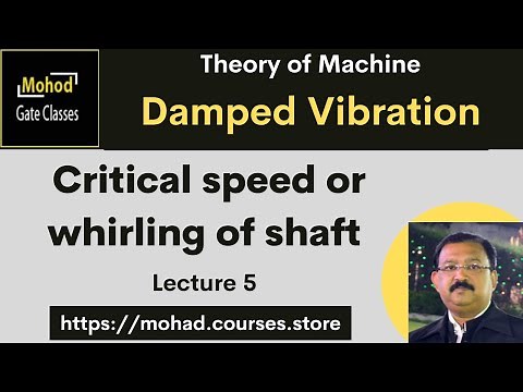 TOM 05 Vibration Critical speed or whirling of shaft