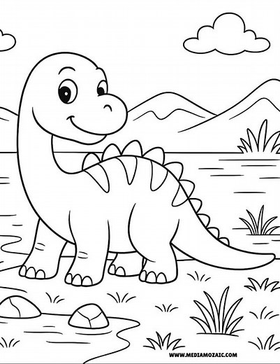 Dinosaur Coloring Pages Free Printables