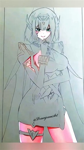 OMG 😱 Nefer Genshin Impact Drawing ✨ Anime Drawing Tutorial #Nefer #NeferDrawing #GenshinImpact