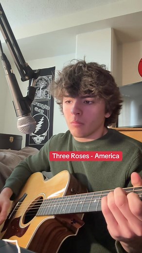 Acoustic Guitar Performance of 'Three Roses' by America