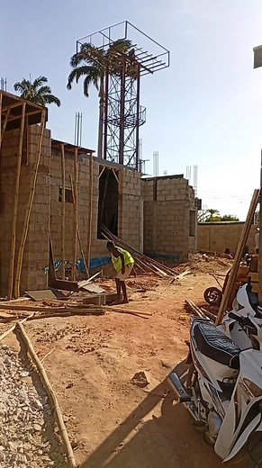 #VISION TO REALITY DEVELOPERS #Builder Thompson(Mniob) #CONSTRUCTION General overview of our project and you can see the slab formwork as well and the form work ongoing on the other end. | Thompson Ibrahim | Facebook