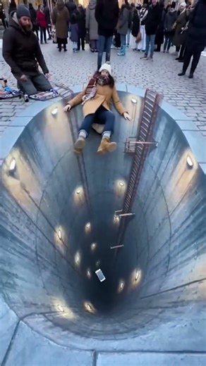 street optical illusion prank
