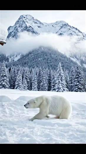 Mother Grizzly Saves Cub from Avalanche. Dateline: Glacier National Park - December 22, 2025. Story: Breathtaking footage captured by a remote mountain cabin's porch camera shows a mother grizzly bear's heroic efforts to save her cub from a thundering avalanche. The video shows the bear sprinting through heavy powder, clutching her cub in her mouth, as a wall of snow and ice begins to cascade down the mountain behind them. She manages to huddle on a sheltered porch just as the whiteout engulfed 
