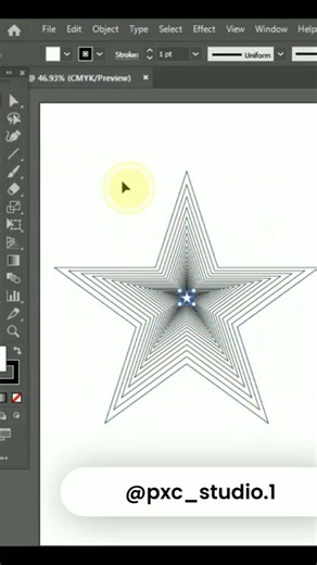 Making a 3D star icon in Adobe Illustrator ⭐Beginner Graphic Design