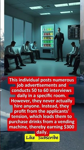 💼 The Weirdest Job Interview Scam Ever – $300 a Day! 💰 How He Turned Job Interviews Into a Money M