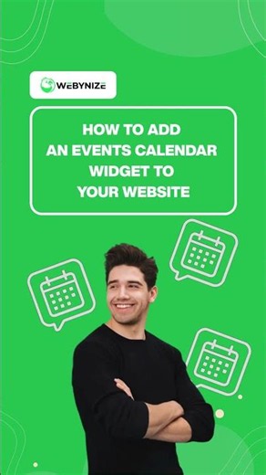 How to add an Events Calendar widget to your website