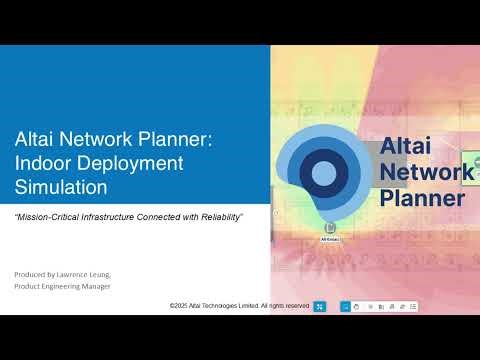 Altai Network Planner - Indoor Deployment Simulation #NetworkPlanner #networkdesign