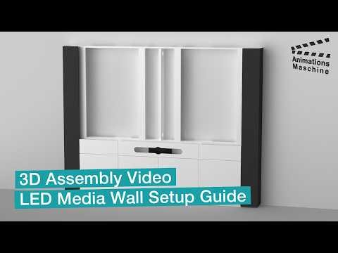 3D assembly video LED media wall assembly instructions