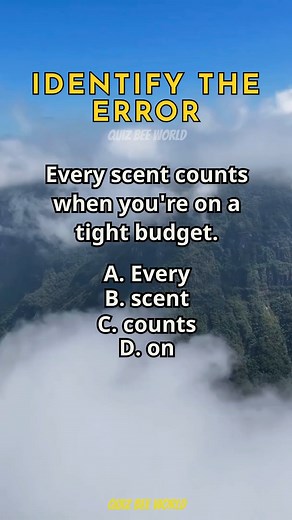 Identify The Error 446 #English #englishgrammar #englishlesson #fblifestyle #quiz | Quizbee World