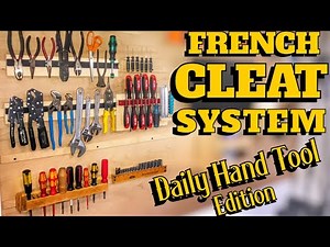 French Cleat System | Simple Hand Tool Edition | DIY Woodworking Project | How To Make
