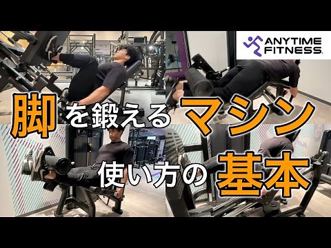 筋トレ初心者が最初に覚えるべき脚トレのマシン使い方解説【エニタイムフィットネス】