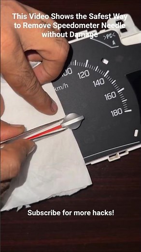 Removing Speedometer Needle Without Damage! 🏎️💨 #diy