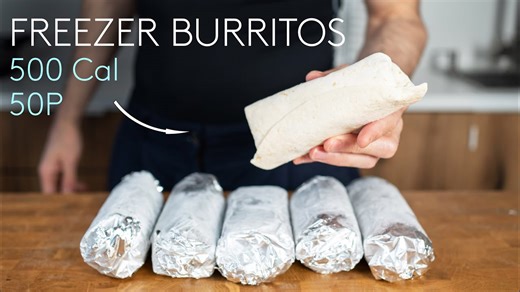 I meal prep burritos for busy weeks! 🌯