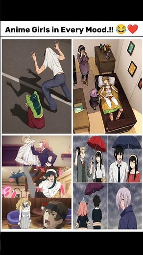 Anime Girls in Every Mood.!! 😂❤️