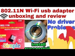 How setup WiFi adapter 802.11n nano 950m without CD or pendrive in tamil😯😲