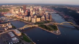 Aerial view of Pittsburgh, Pennsylvania