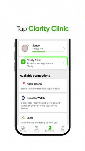 Dexcom G7 - Clarity Clinic Share Code