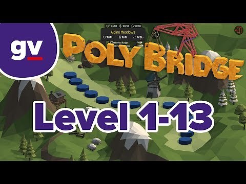 Poly Bridge 1-13: Double Down (Solution)