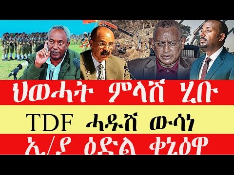 ሰበር breaking News🔥..TDF ሓዱሽ ውሳነ//ህወሓት ስለ ሕጻጽ ምላሽ ሂቡ//እስራኤል ተነጺጋ