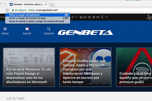 Cómo funciona y para qué sirve la recarga forzada de páginas en Chrome