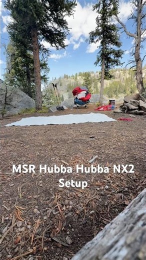 MSR Hubba Hubba NX2 Setup (speed run sponsored by drizzy drake) #msr #wyoming