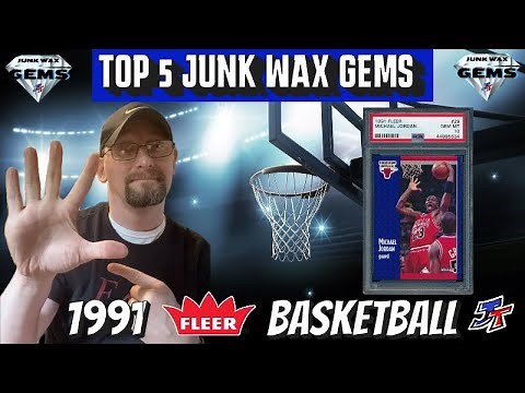 JUNK WAX GEMS: Top 5 Most Valuable Cards 1991 Fleer NBA Basketball