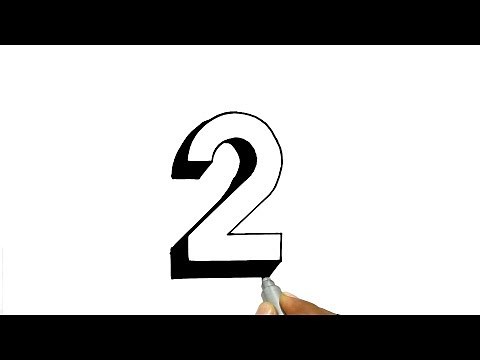 How to Draw the Number 2 in 3D