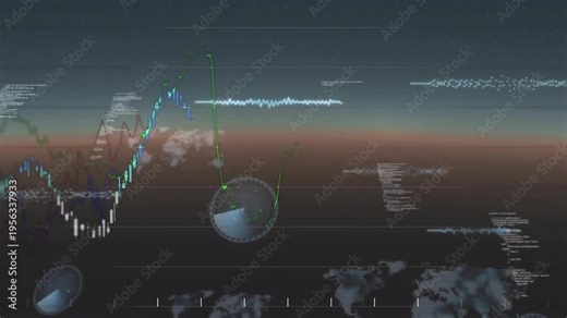 Horizon registering bars gauges fading as line graphs undulating into central gauge showing trends