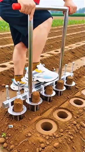 Planting Tool Saves Time, Boosts Vegetable Farming Efficiency #VegetableFarming #FarmTools #farming