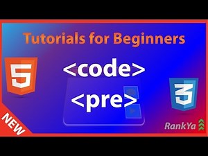 Code & Pre tags - html5 & CSS Course - Full html5 Course for FREE