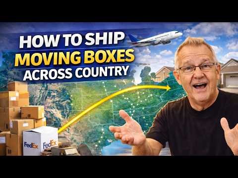 Ship Moving Boxes Across Country CHEAP (5 Smart Options That Save You $$$ )