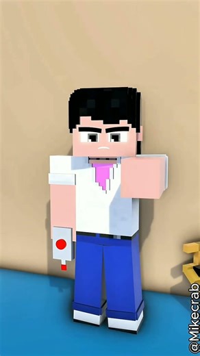 Baby Zombie Troll His Teacher #shorts #minecraft #gaming