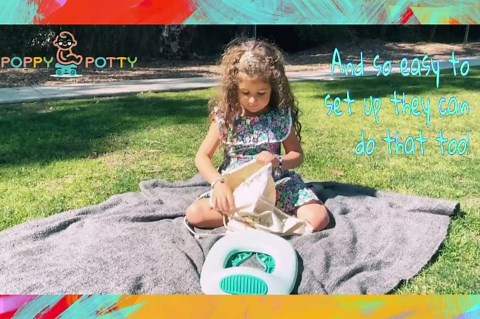 Logie & Gray Pink Travel Potty Seat for Toddler – Lightweight & Strong 110lbs Capacity with 20 Liners, US BPI & Europe OK Compost Certified – Portable Potty Seat for Toddler Travel Potty for Car