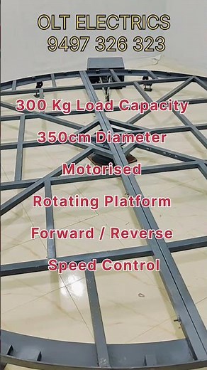 Motorised Rotating Platform, #machine #manufacturing