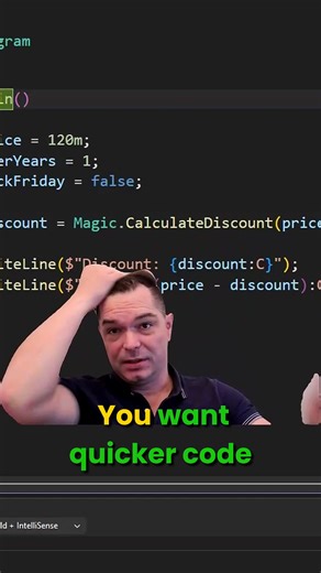 The fastest way to check a method without leaving your file Quick tip for Visual Studio: enable Open definition in Peek view. Then Ctrl Click a method to open it inline (Peek window). Great for debugging and quick edits without losing your place. Comment PEEK, if you want more spicy debugging shortcuts. @followers #VisualStudio #debugging #developerlife #CodeTips #softwareengineering #programmingtips #raketementoring | Florian Rakete