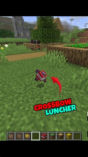 Minecraft But You Lunch Anything Using Crossbow