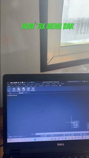How to fix menu bar in autocad