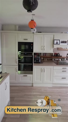 🎃 We resprayed this kitchen just in time for Halloween, and the transformation is spooktacular! 👻✨ Now featuring a stunning Card Room Green and Wimbourne White combo, classy, calm, and full of character. 💚🤍 Why replace when you can respray and save up to 50%? 👉 Visit KitchenRespray.com or message us today for your free quote! #KitchenRespray #HalloweenGlowUp #CardRoomGreen #WimbourneWhite #ResprayedNotReplaced #IrishHomes #KitchenResprayIreland