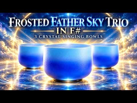F# Major Crystal Singing Bowl Trio ✨ A Deeply Resonant Sound Healing Journey