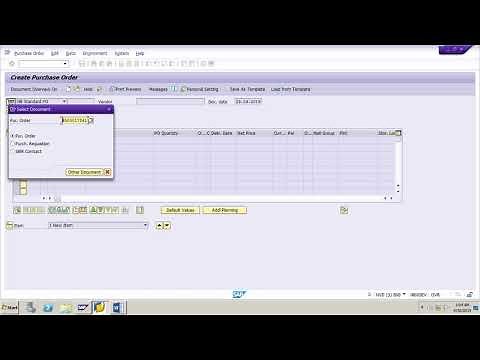 SAP MM Create PR for consumable matrl, Convert PR to PO, Post GR and invoice for the PO ECC6/S4 Hana