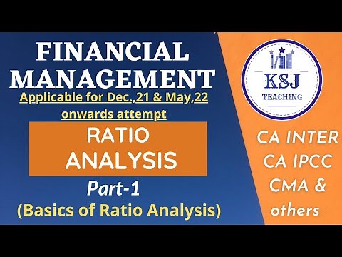 Lecture-48-CA IPCC/Intermediate Financial Management- Ratio Analysis-I