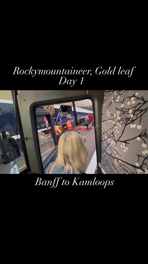 #travel destination ideas: Rocky Mountaineer Gold leaf 2022: from Banff to Kamloops day 1: we booked our tour with Travelmarvel to do the 21 days Reflections of the Rockies and Alaska tour. This was the 12th day. We started the journey from Banff to Kamloops. “This morning, board the world-famous Rocky Mountaineer train and settle into your carriage with large panoramic windows for expansive views of the fabled Rocky Mountains. Your journey takes you through the Spiral Tunnels, a historic engine